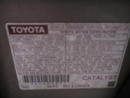 1999 TOYOTA CAMRY LE GOLD 2.2L AT Z15057
